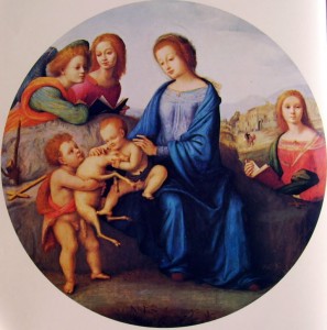 Madonna col Bambino, San Giovannino, Santa Margherita e angeli, diam. cm. 135, Philbrook Art Center, Tulsa (Oklaoma).